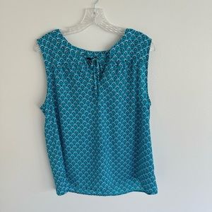 Ann Taylor Sleeveless Top with Tie